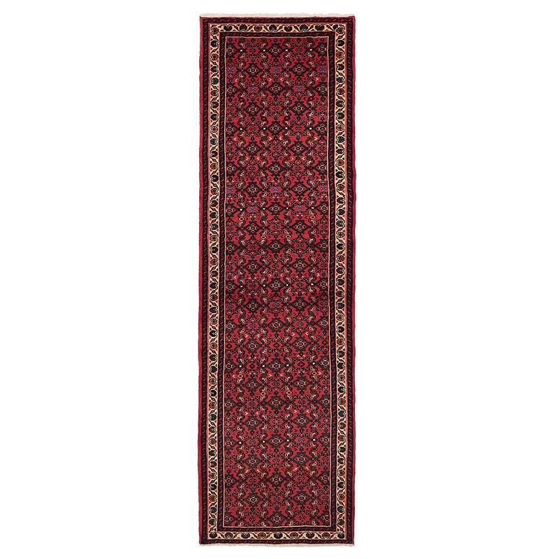ECARPETGALLERY Hand-knotted Andelz Red Wool Rug - 2'8 x 9'8