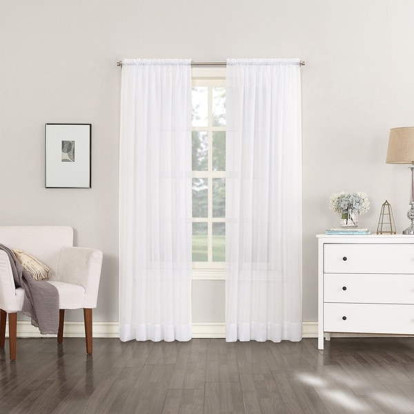 No. 918 Emily Voile Sheer Rod Pocket Curtain Panel. Opens flyout.