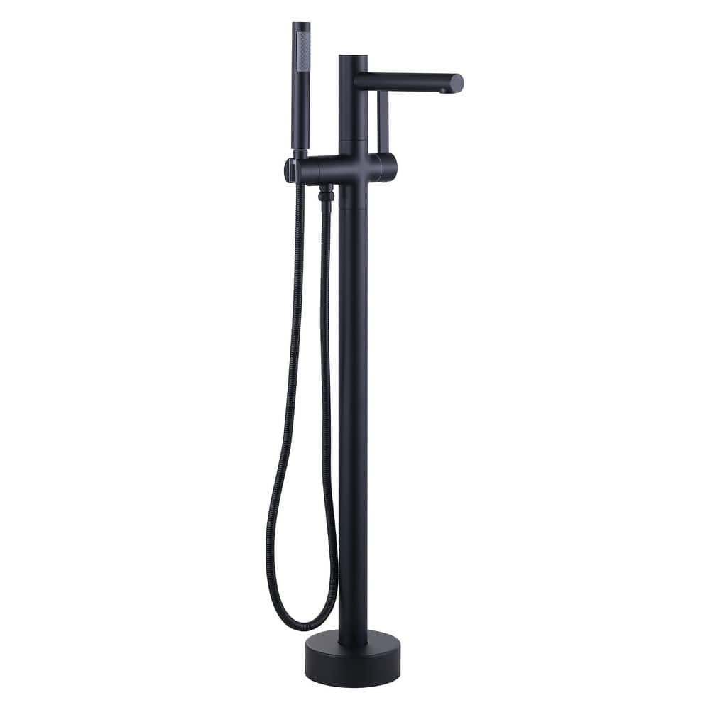 WOWOW Freestanding Bathtub Faucet with Handheld Shower in Modern