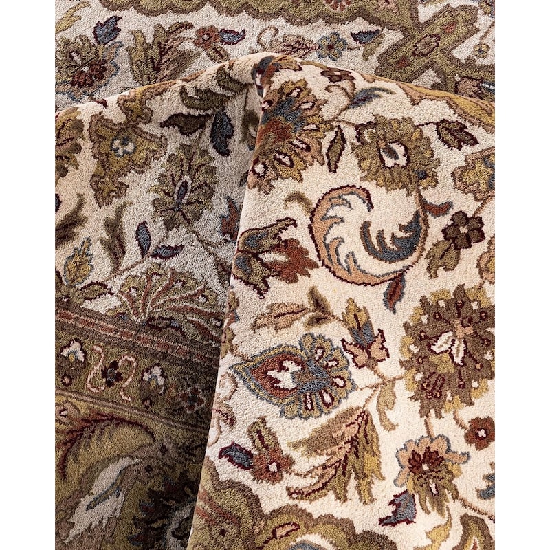 Kashan One-of-a-Kind Hand-Knotted Area Rug, Brown - 9' 3" x 12' 1"