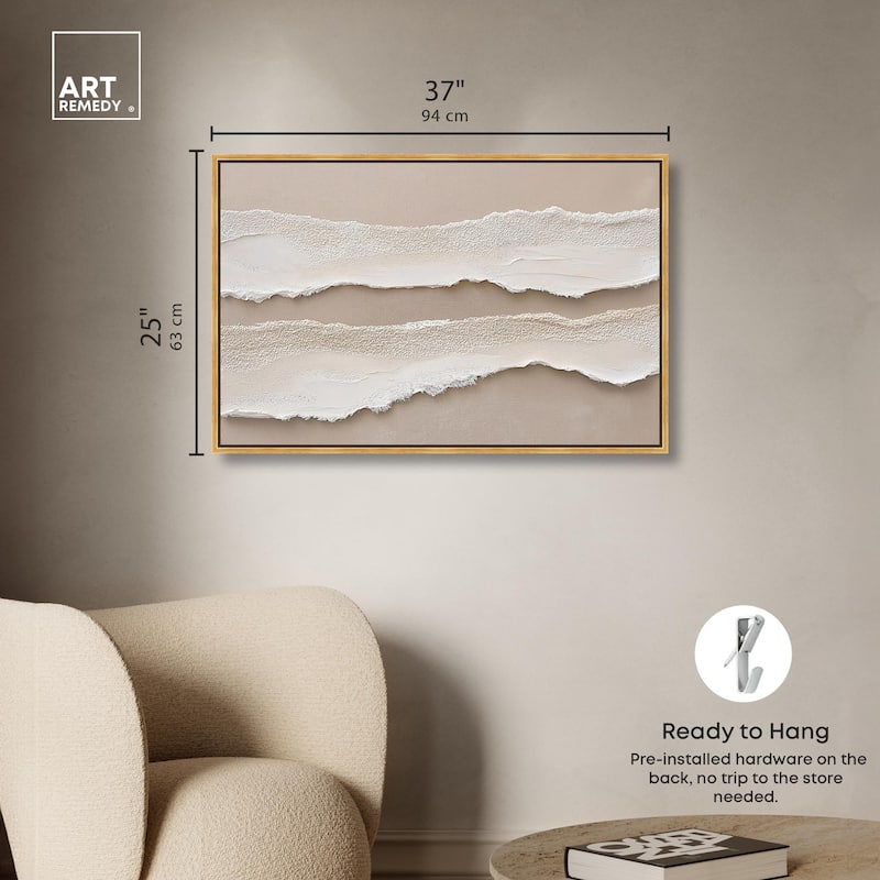 Textured Sea III Canvas by Art Remedy