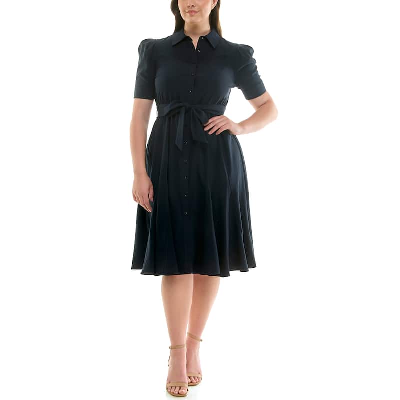 Nanette Lepore Collared Fit & Flare Dress