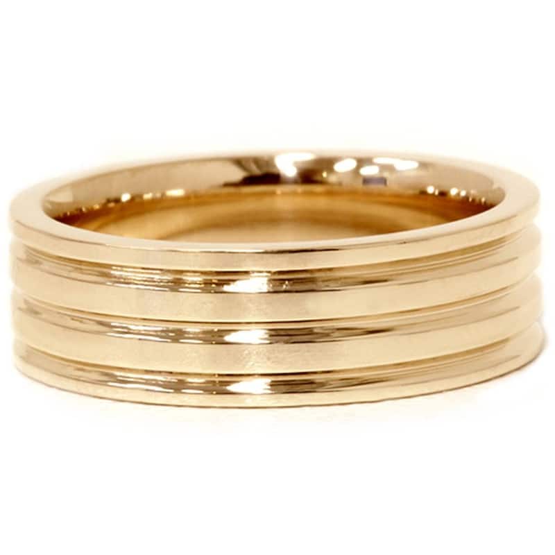 Polished Wedding Ring Yellow Gold