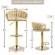 preview thumbnail 15 of 42, Modern Swivel Counter Height Bar Stools Adjustable Counter Stool With Backs
