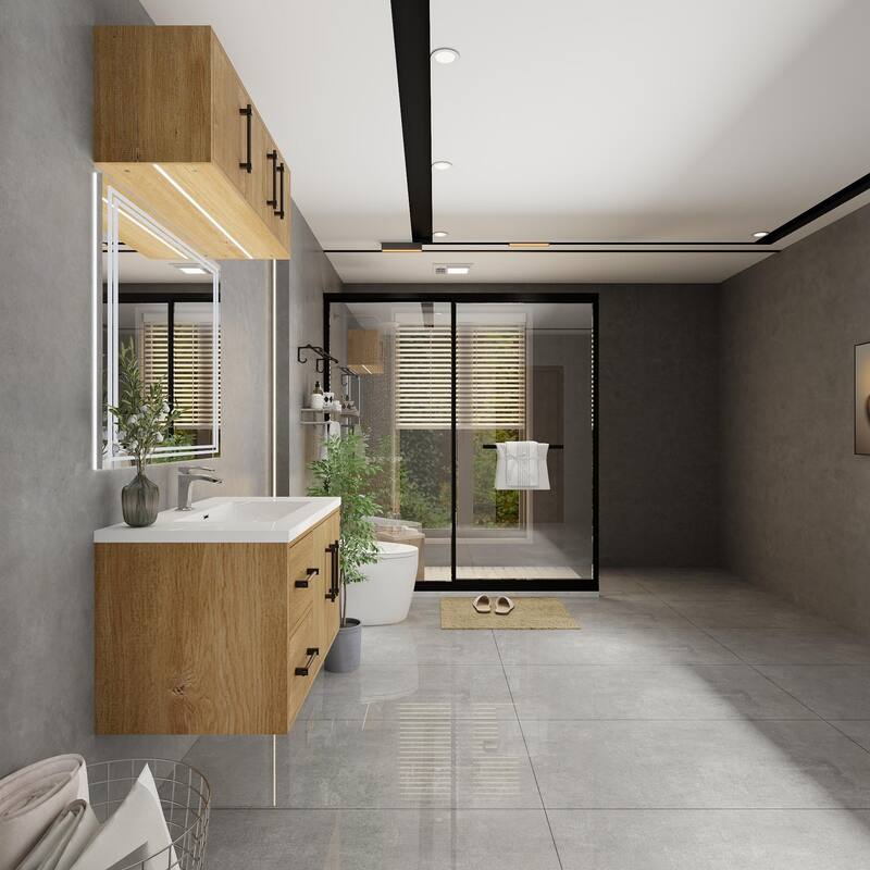 Victoria 36'' L Wall-Mounted Vanity Set with Motion Sensor LED light Top Cabinet