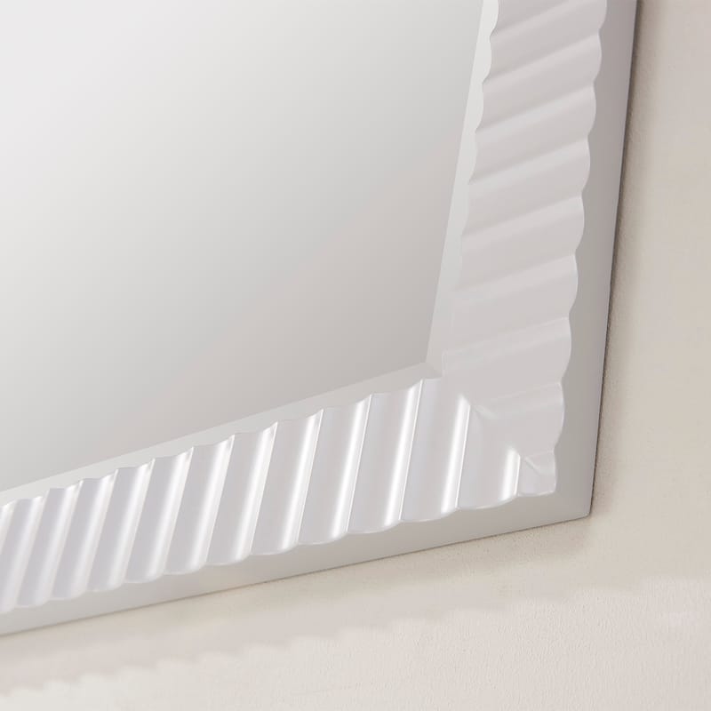 Savona 36" Bathroom/Vanity Wave framed Wall Mirror in Paris Grey - 36 inches