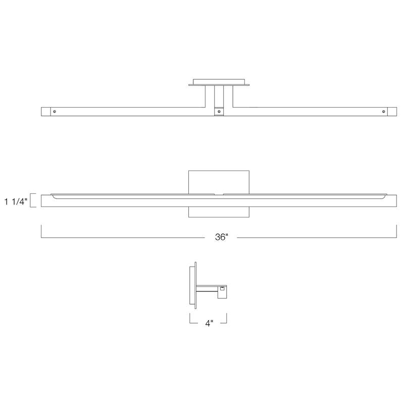 Elk Home Double L Chrome Finish 1 Light Wall Sconce