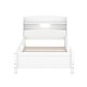 preview thumbnail 4 of 7, Wood Twin Platform Bed with LED Light and Storage Headboard