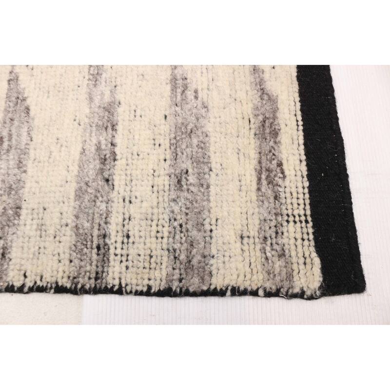 ECARPETGALLERY Hand-knotted Tangier Ivory Wool Rug - 8'1 x 10'0