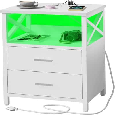 Nightstand with Charging Station