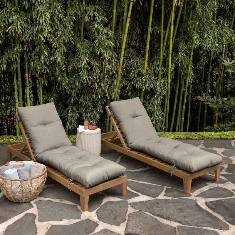 ARDEN earthFIBER Outdoor Tufted Chaise Cushion, 22 x 76