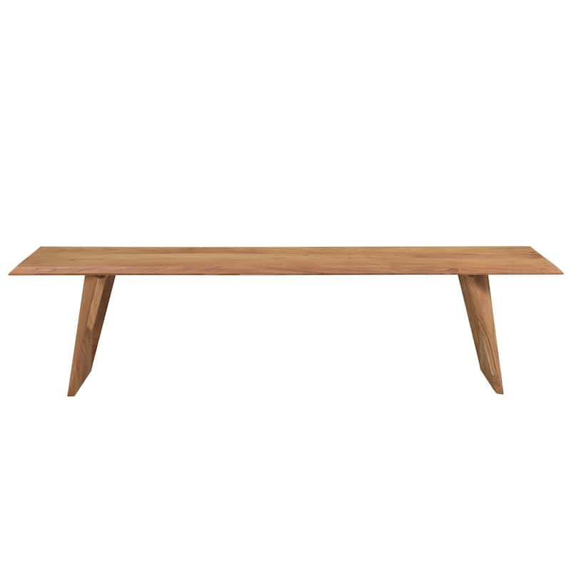 Solid Wood Angled leg Bench - 70 Inch