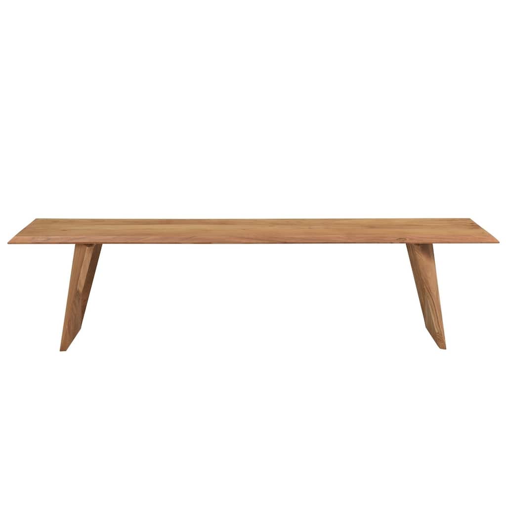 Solid Wood Angled leg Bench - 70 Inch