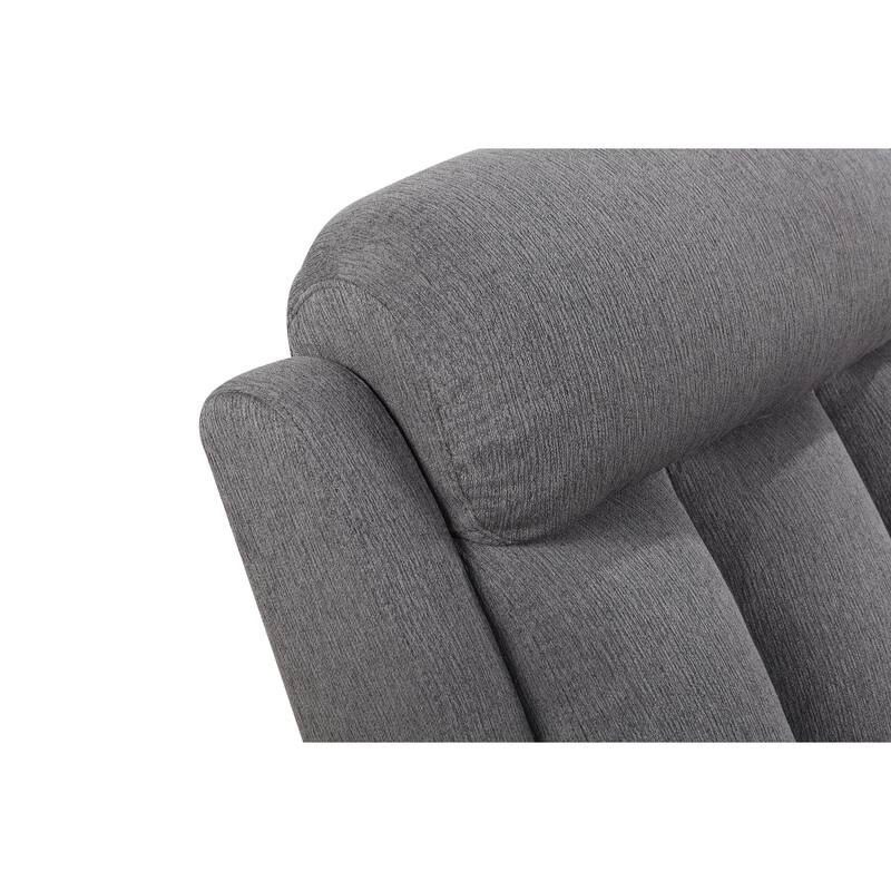 Abbyson Living Fletcher Reclining Sofa, Gray