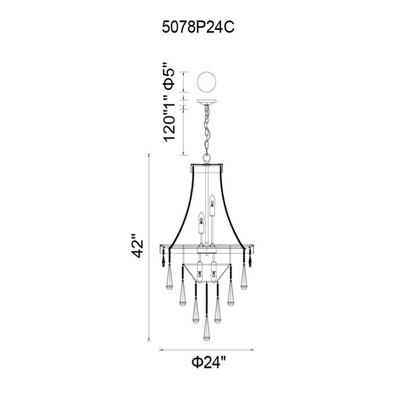 Vast 13 Light Down Chandelier With Chrome Finish
