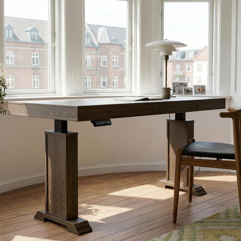 Electric Standing Desk with Memory Control, Adjustable Height Sit Stand Desk, Computer Desk, Home Office Workstation
