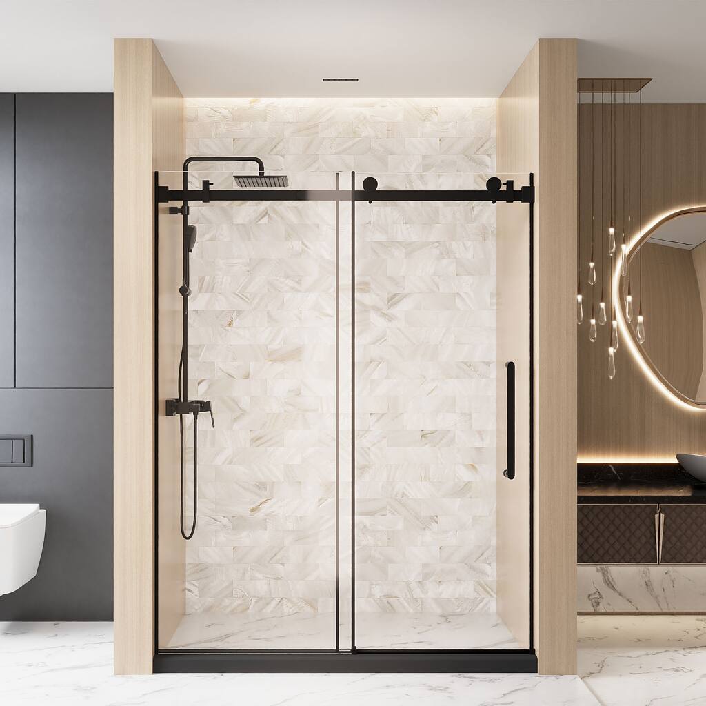 GDFStudio - Everett Frameless Single-Sliding Shower Door