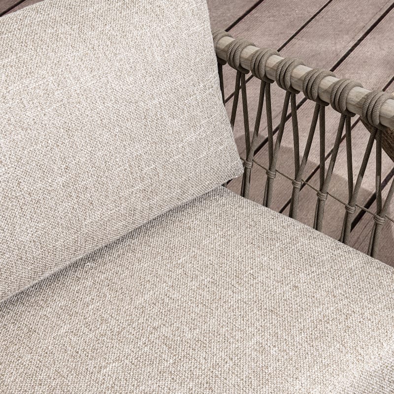 Classic Home Leo Teak Wood Outdoor Accent Chair