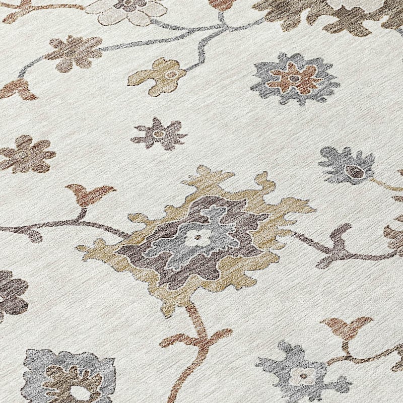 HomeRoots Floral Traditional Rectangle Outdoor Rug
