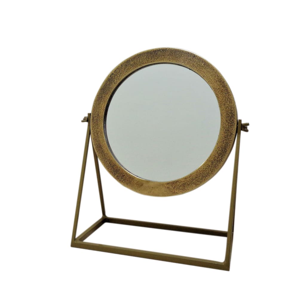 Round Mirror On Stand