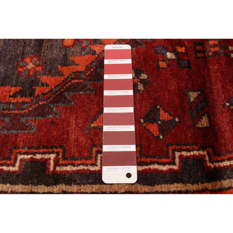 ECARPETGALLERY Hand-knotted Andelz Red Wool Rug - 4'8 x 8'6