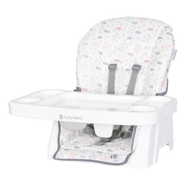 slide 2 of 7, Adapt SpaceSaving Booster High Chair, Elephant Meadow Coral Meadow Coral