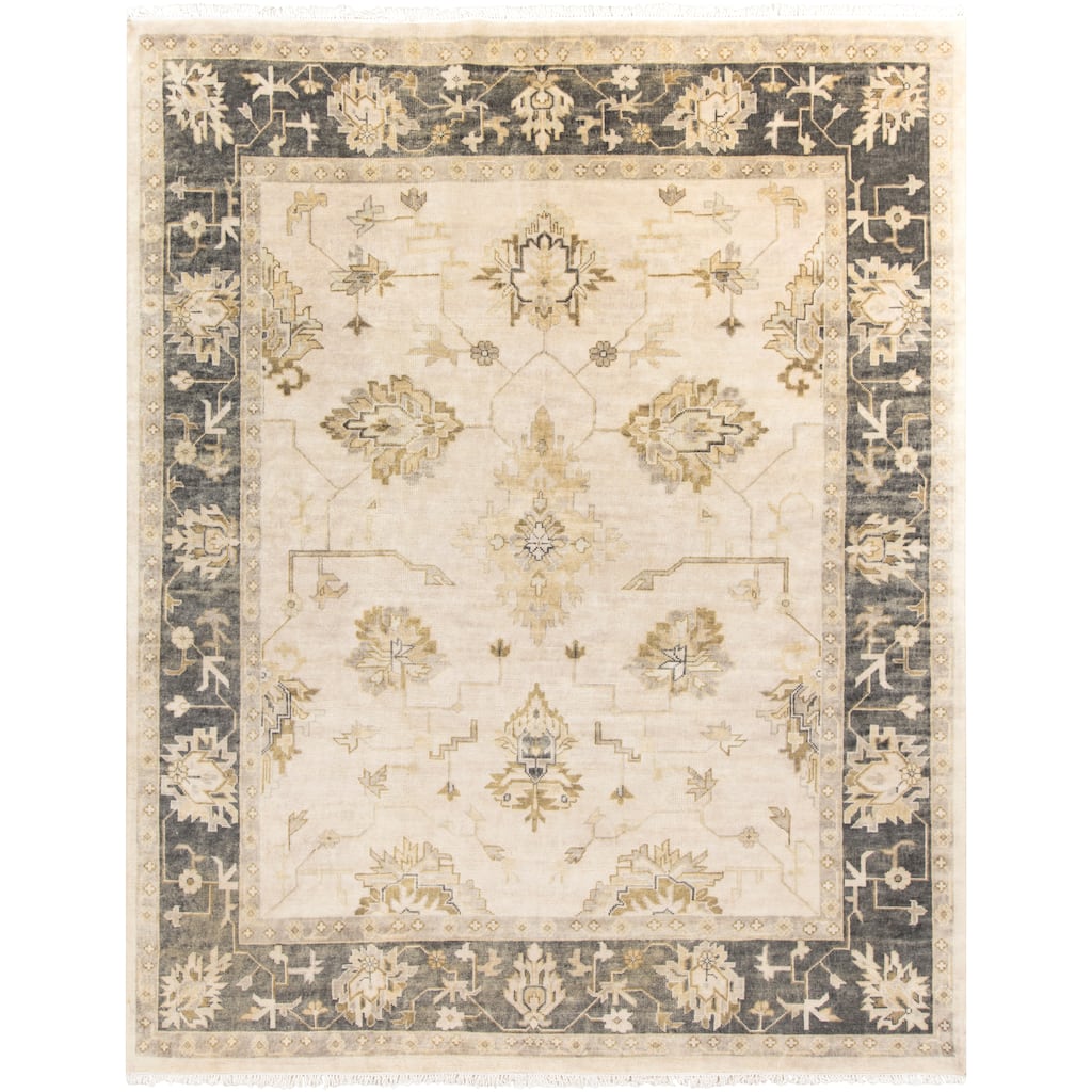 Hand-Knotted Chirstie Floral New Zealand Wool Area Rug - 8' x 10' - 8' x 10'