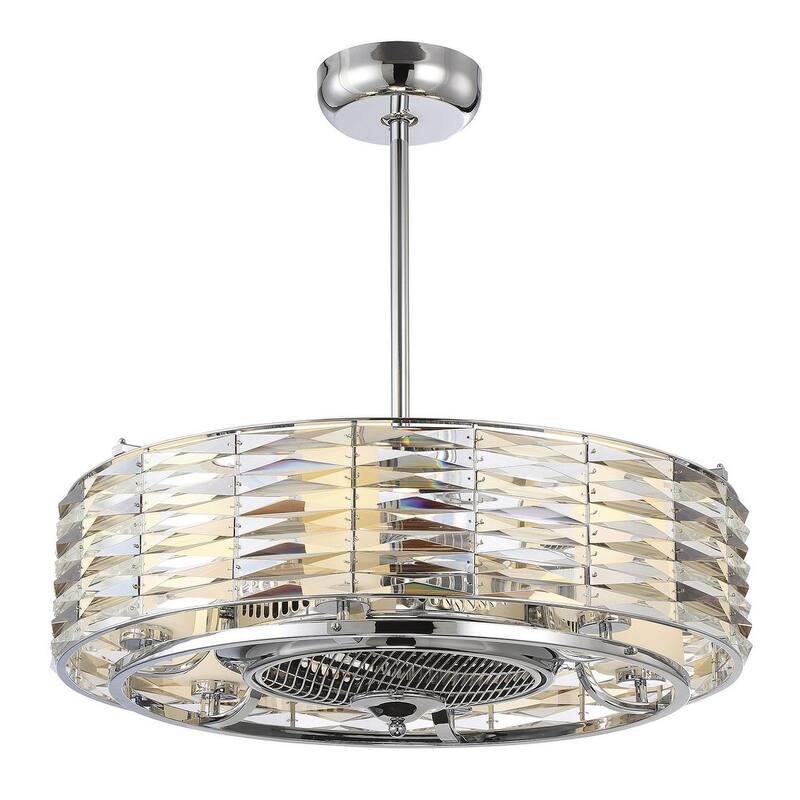 Taurus 6-Light Fan D'Lier in Polished Chrome - Polished Chrome