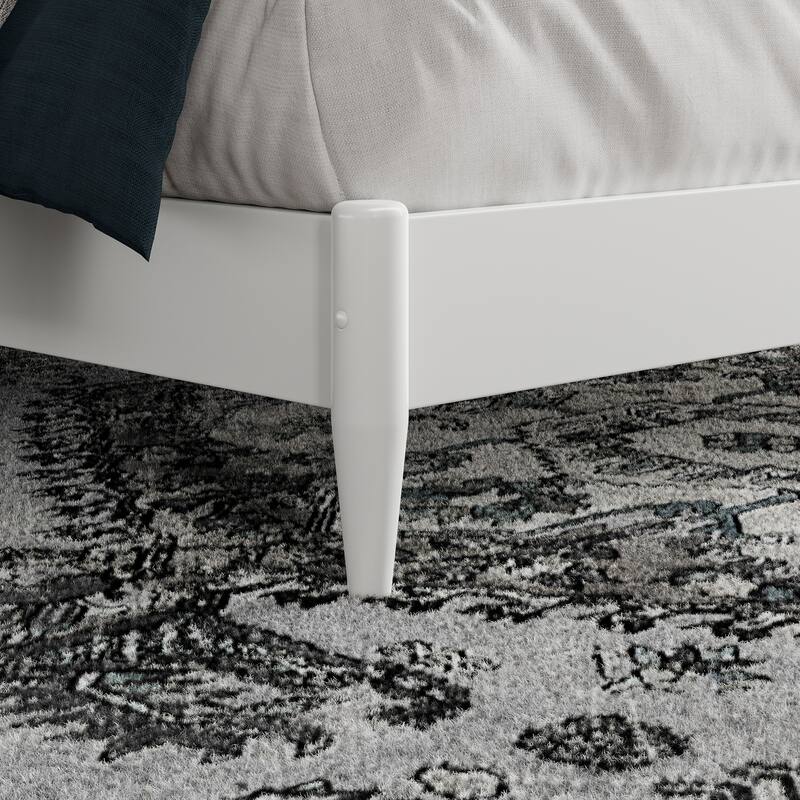 Naples Solid Wood Low Profile Platform Bed