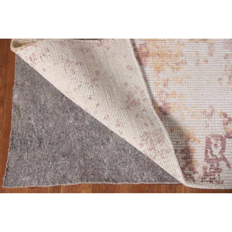 Modern Abstract Rug Handmade Living Room Wool Carpet - 7'11"x 9'10"