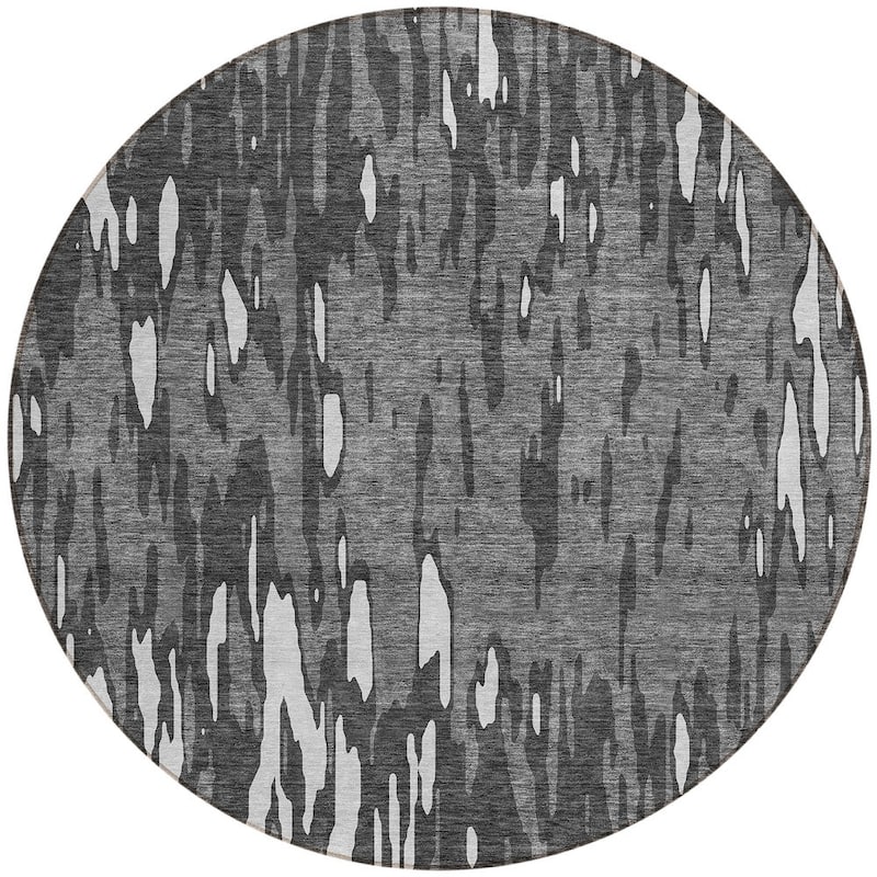 HomeRoots Abstract Transitional Rectangle Outdoor Rug