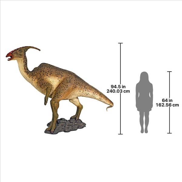 Design Toscano Jurassic-Sized Parasaurolophus Dinosaur Statue