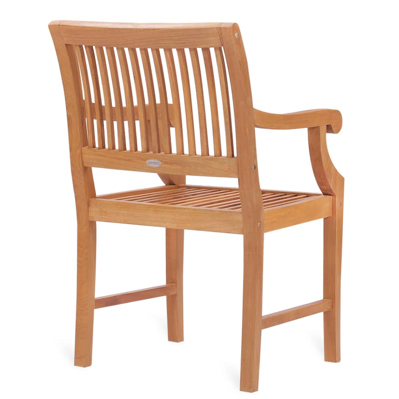 Chic Teak Castle Teak Wood Indoor/ Outdoor Dining Arm Chair