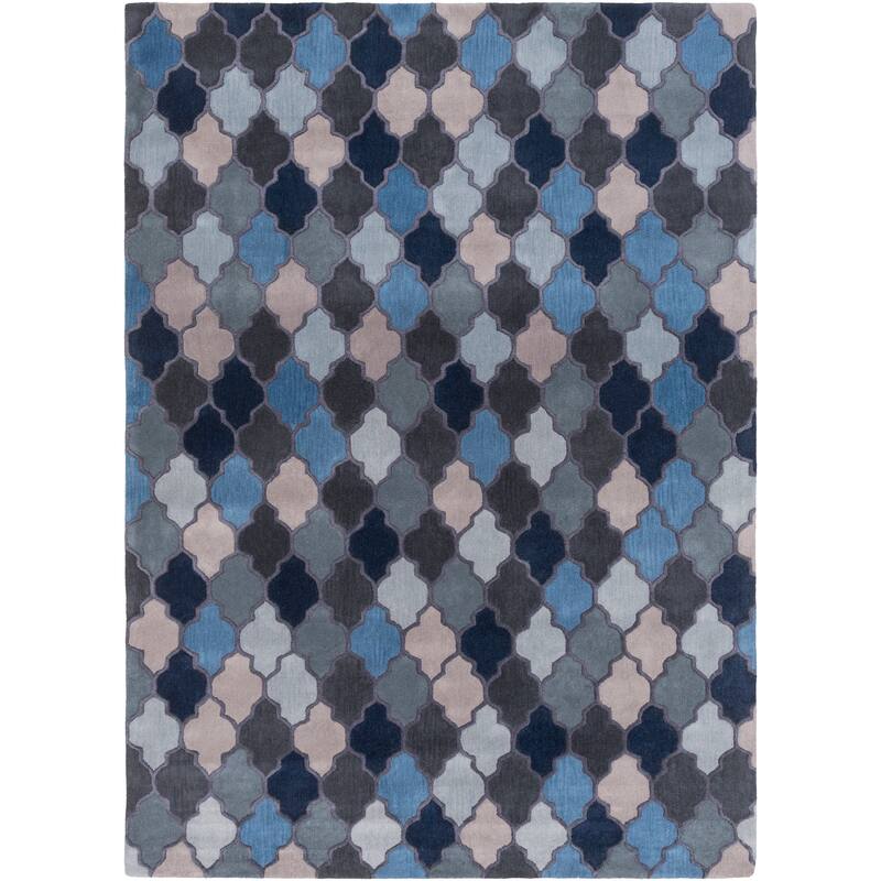 Randall Handmade Geometric Moroccan Wool Area Rug