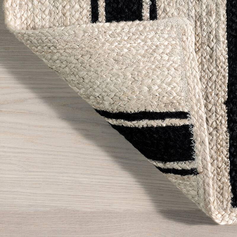 Calathea Striped Jute Area Rug