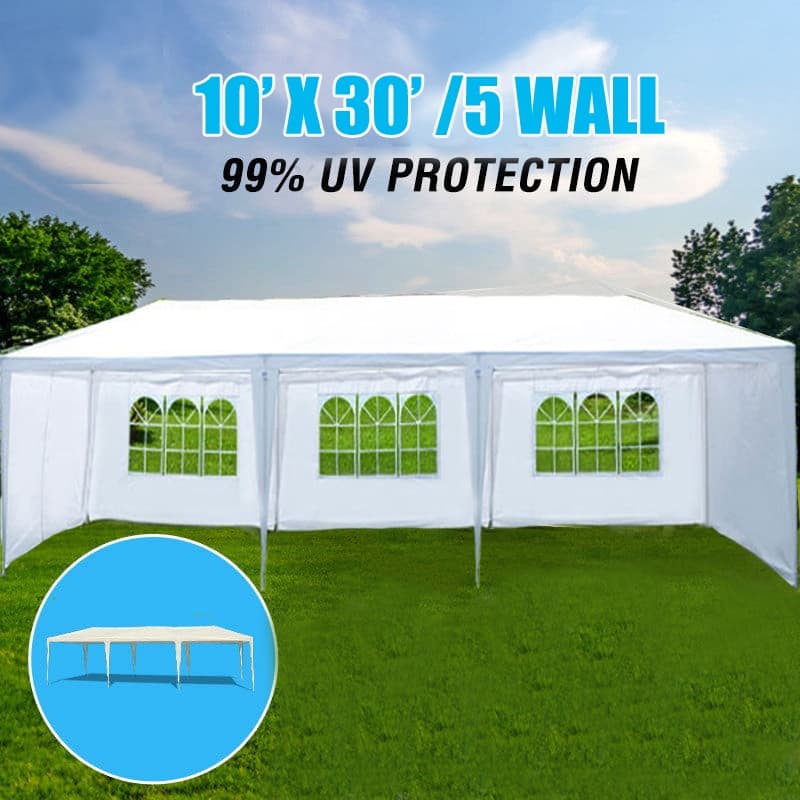 Party Canopy Tent Outdoor Gazebo with 5 Removable Sidewalls