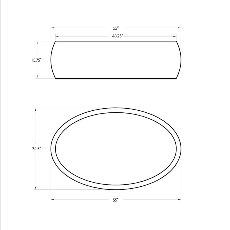Urbia Pebble Concrete Coffee Table