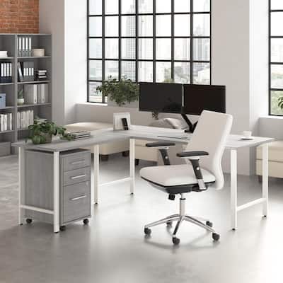 Bush Business Furniture Hustle 72W x 30D L Shaped Desk with Drawers