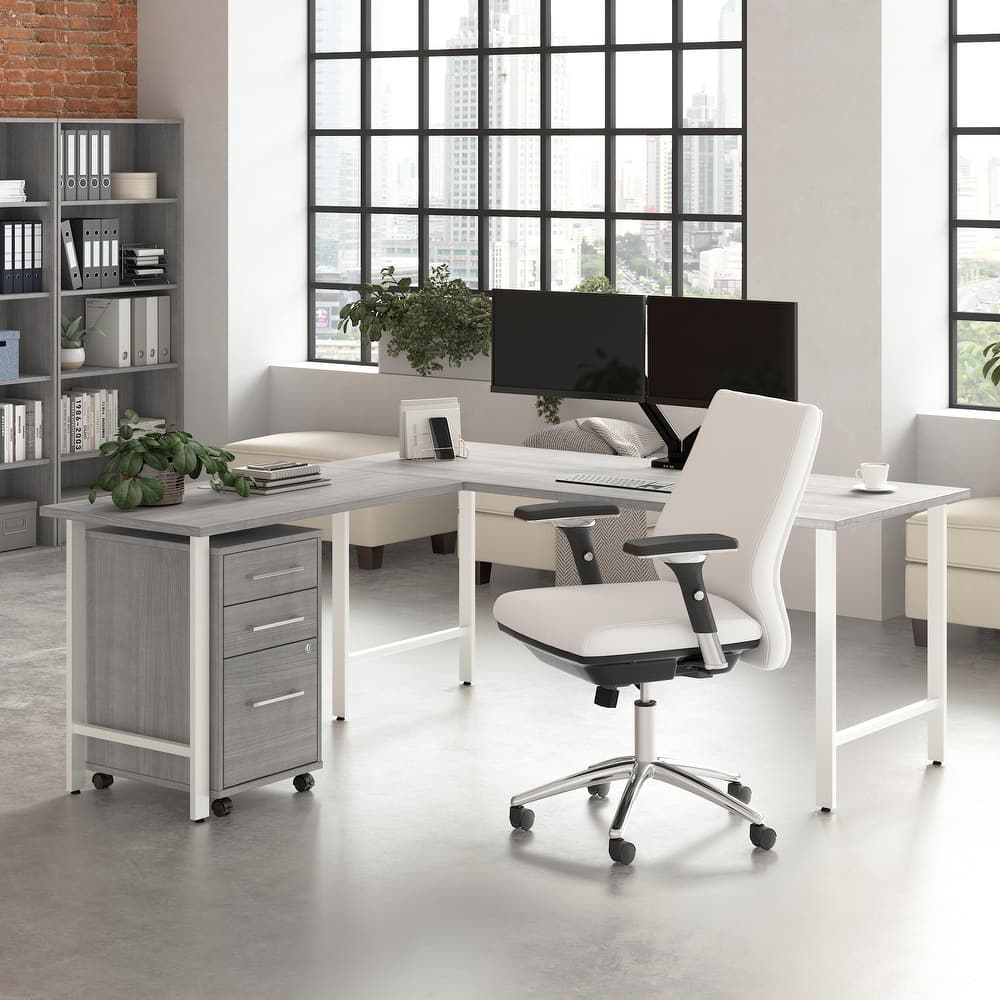 Bush Business Furniture Hustle 72W x 30D L Shaped Desk with Drawers
