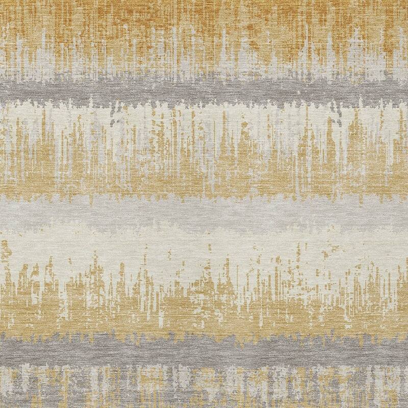 HomeRoots Striped Transitional Rectangle Outdoor Rug
