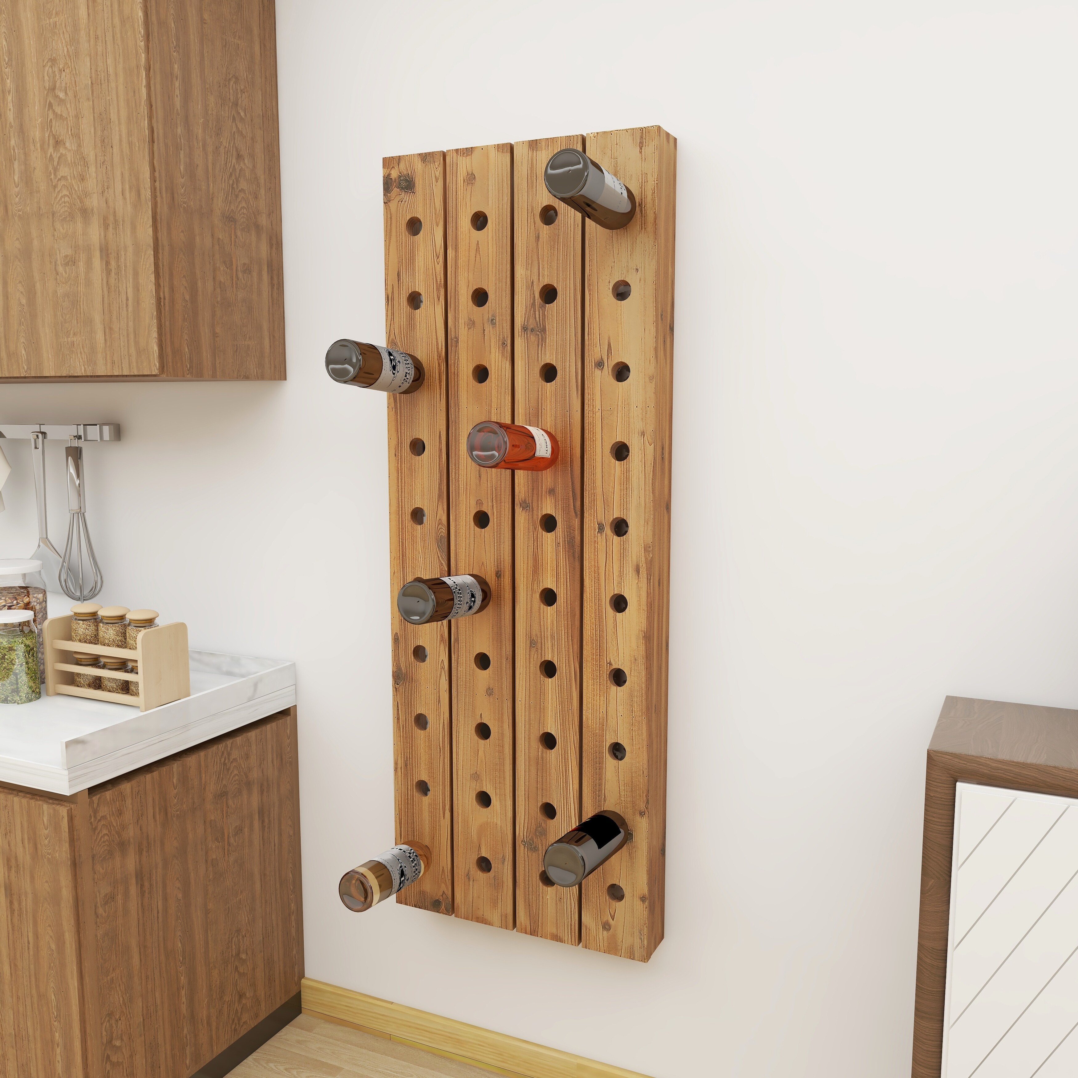 Pegboard deals wine rack