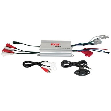 Pyle Marine 4CH MP3/IPod Marine Power Amp - Silver finish