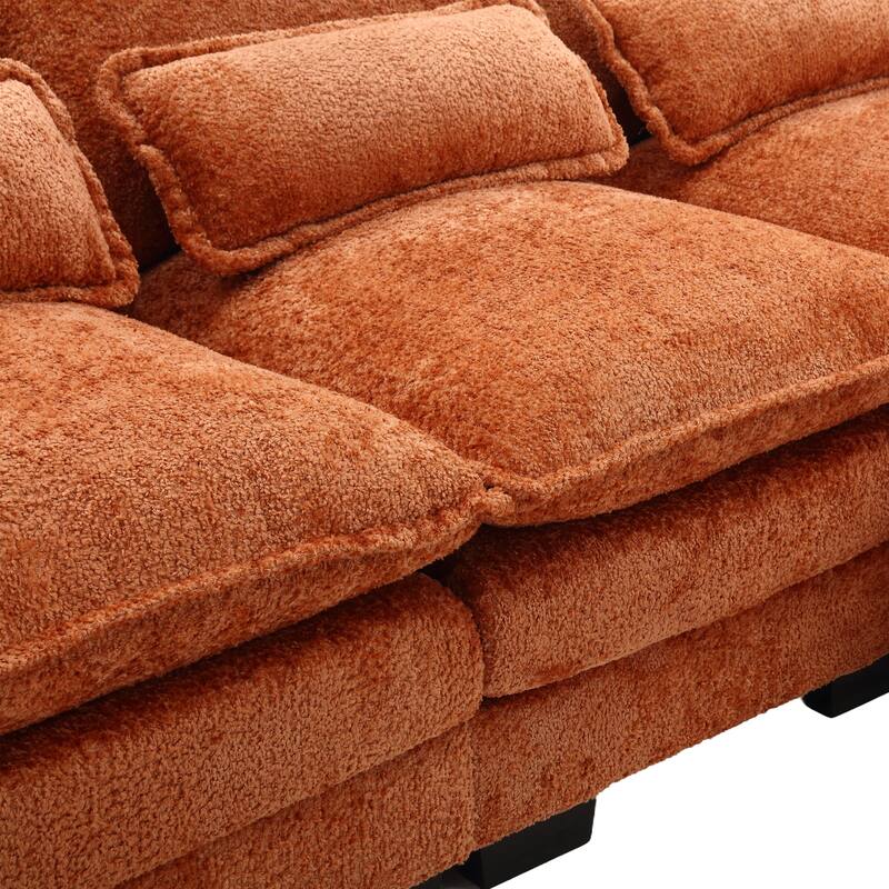 110.63'' Spacious U-Shaped 6-Seat Sectional Sofa with Modular Ottomans
