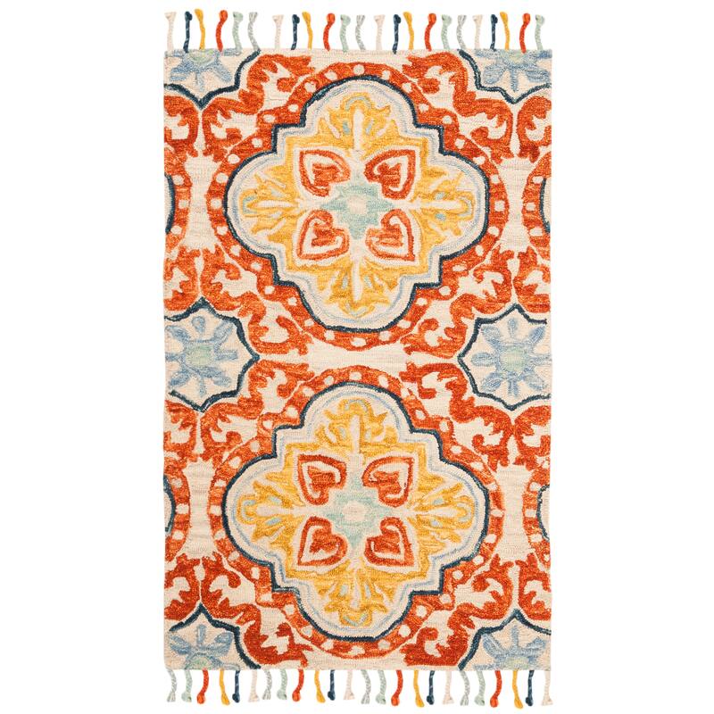 SAFAVIEH Handmade Aspen Misao Boho Tassel Wool Rug
