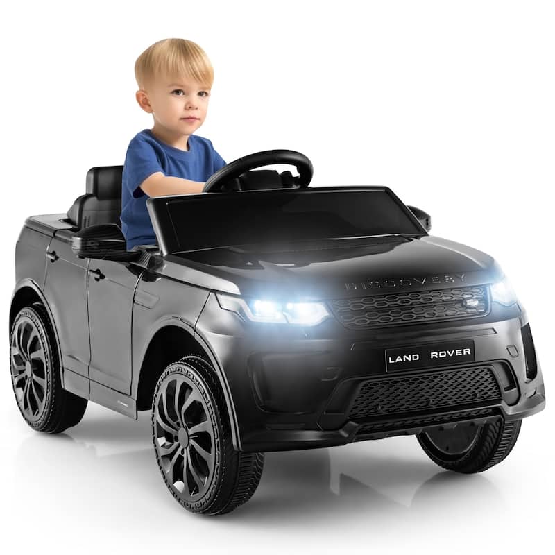 Gymax 12V Kids Ride On Car Licensed Land Rover Electric Vehicle w/ - Black