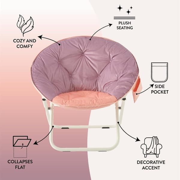 dimension image slide 2 of 5, Urban Lifestyle Micromick Saucer Chair