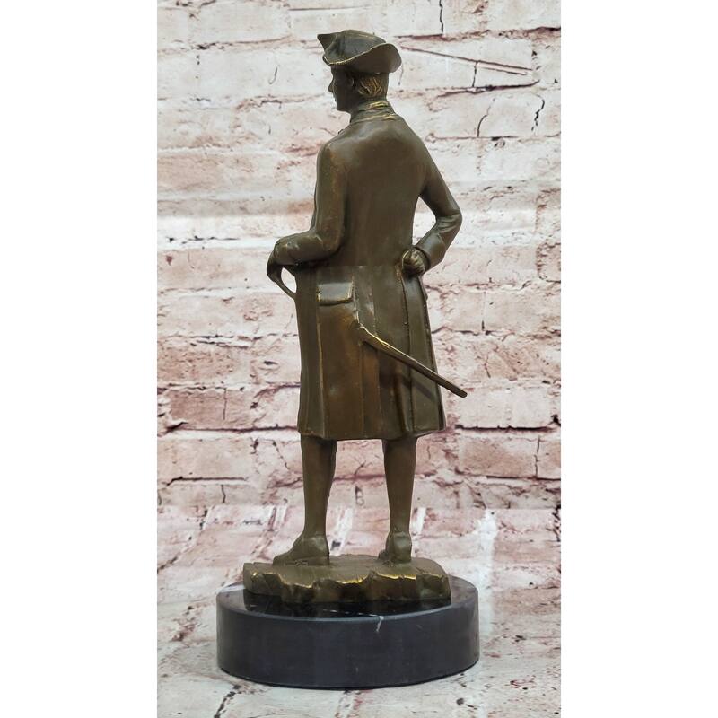 Colonial Gentleman Bronze Sculpture – Historical American Figurine