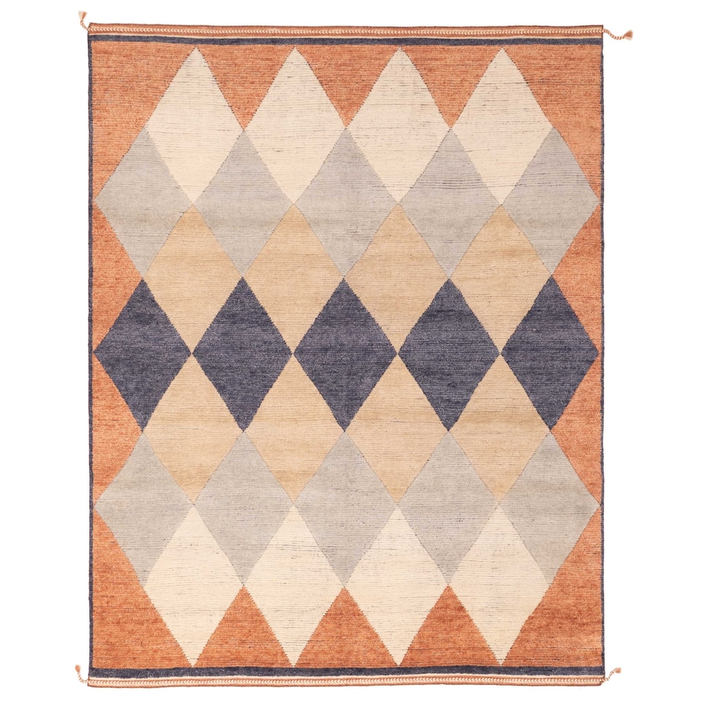 ECARPETGALLERY Hand-knotted Pak Finest Marrakesh Copper, Tan Wool Rug - 8'0 x 10'2