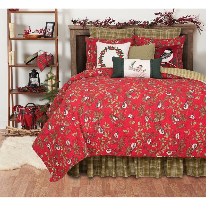 Chickadee Red Mini Set - 3 Piece - Queen