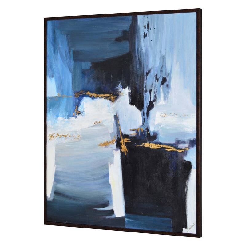 Renwil Orion 40" Wide Canvas Art, Black